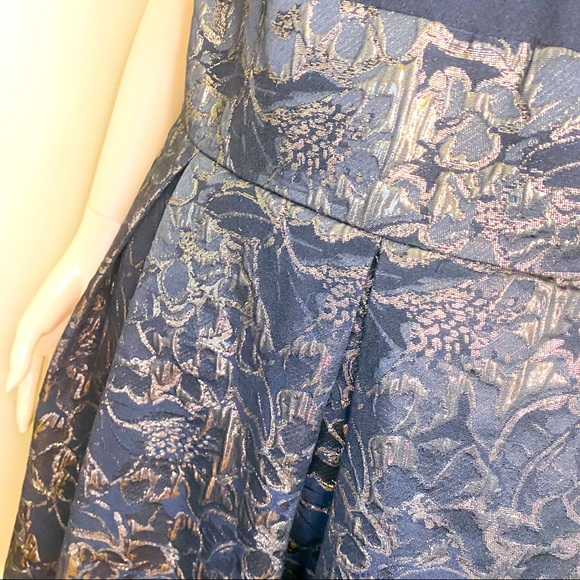 Size 20 | Black and Gold Jeweled Cocktail Dress - Picture 7 of 12